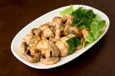 Грибы на мангале